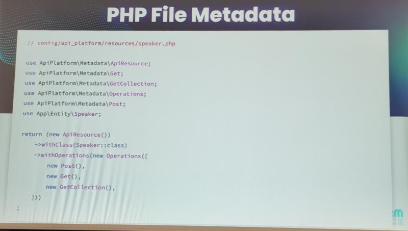 An example of a PHP file metadata